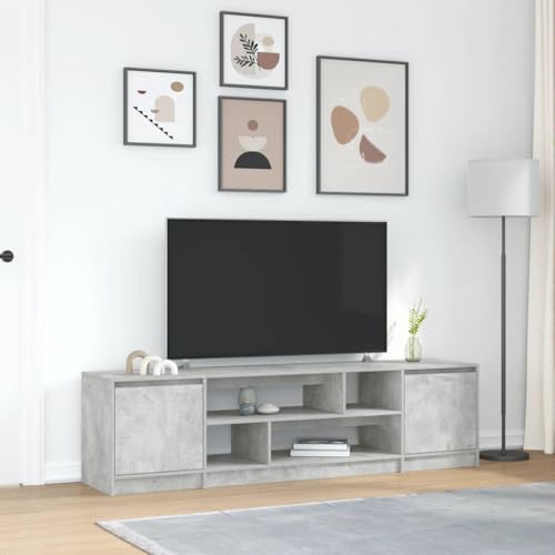 TV-Schrank Betongrau wohnzimmerschrank Couchtisch tv unterschrank tv kommode 188,5x41x50 cm Holzwerkstoff TV-Schrank Betongrau wohnzimmerschrank Couchtisch tv unterschrank tv kommode 188,5x41x50 cm Holzwerkstoff von ROMHZKS