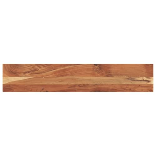 Tischplatte 160x40x3,8 cm Rechteckig Massivholz Akazie Echtholzplatte Rustikale Platte Esstischplatte Holz für Schreibtisch Arbeitsplatte von ROMHZKS