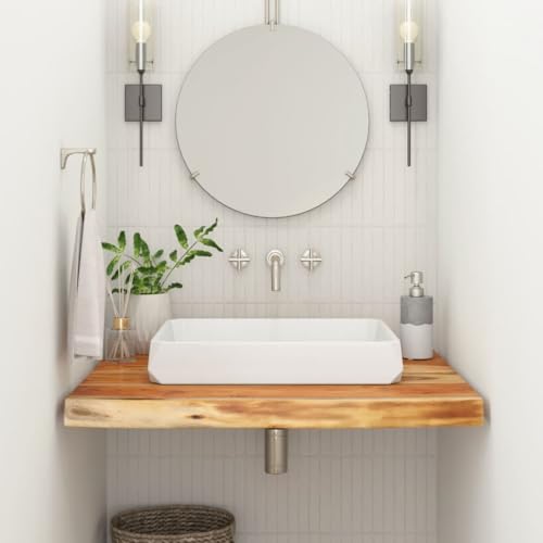 Waschtischplatte 70x60x2,5 cm Rechteckig Massivholz Akazie Naturholztafel Bauholzplatte Wohnzimmertischplatte für Küche Wohnzimmer Waschtischplatte 70x60x2,5 cm Rechteckig Massivholz Akazie Naturholztafel Bauholzplatte Wohnzimmertischplatte für Küche Wohnzimmer von ROMHZKS