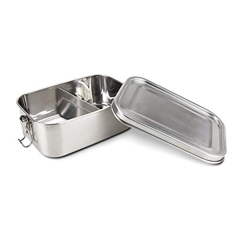 ROMINOX Geschenkartikel Edelstahl Lunchbox // Robusto – 4-teilig, Brotzeitbox aus rostfreiem Edelstahl, mit herausnehmbarem Dichtungsring und Trennelement; Spülmaschinenfest; Maße: ca. 19 x 13 x 7 cm ROMINOX Geschenkartikel Edelstahl Lunchbox // Robusto – 4-teilig, Brotzeitbox aus rostfreiem Edelstahl, mit herausnehmbarem Dichtungsring und Trennelement; Spülmaschinenfest; Maße: ca. 19 x 13 x 7 cm von ROMINOX