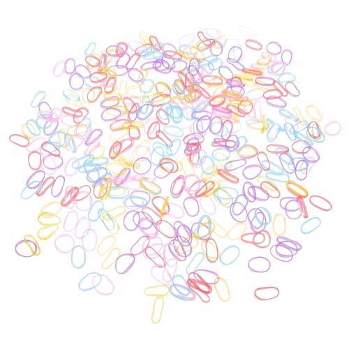 ROMISBABA 1 Schachtel Bunte Kleine Haargummis für Katzen und Hunde Elastische Strapazierfähige Hundepet Rubber Bands Schonend für Fell Langlebig und Flexibel Farbige Haustier Haarbänder von ROMISBABA