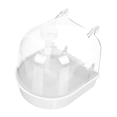 ROMISBABA 1 Set-Box papagei badewanne Zubehör Haustier Wasser vogeltränke vogelbad Vogeldusche vogelbäder Parrot Duschbox Vogel Kunststoff Badewanne Vögel liefern Plastik Weiß ROMISBABA 1 Set-Box papagei badewanne Zubehör Haustier Wasser vogeltränke vogelbad Vogeldusche vogelbäder Parrot Duschbox Vogel Kunststoff Badewanne Vögel liefern Plastik Weiß von ROMISBABA