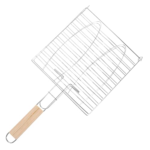 ROMISBABA 1 Stück Bbq Clip Grillkorb mit Holzgriff Vielseitiger Fischgrillkorb für Grillabende mit Familie und Freunden Hitzebeständig und Komfortabel zu Handhaben Zufällige Zufällige Farbe ROMISBABA 1 Stück Bbq Clip Grillkorb mit Holzgriff Vielseitiger Fischgrillkorb für Grillabende mit Familie und Freunden Hitzebeständig und Komfortabel zu Handhaben Zufällige Zufällige Farbe von ROMISBABA