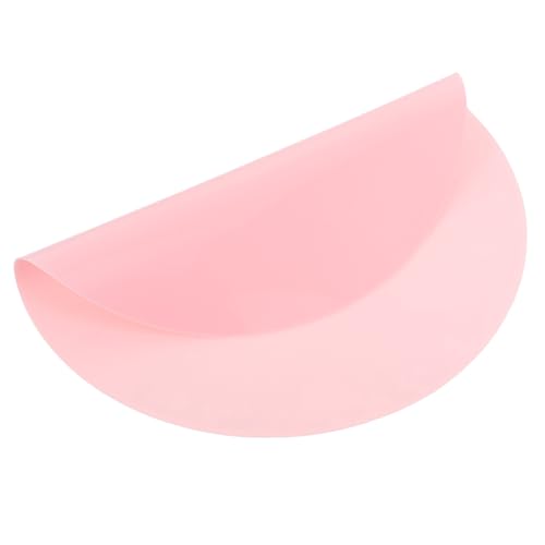 ROMISBABA 1 Stück Haustierfuttermatte Fütterung Schüssel Futtermatte für Hunde Hundefuttermatte wasserdicht groß runden Water Proof Anti fouling Haustier -Trinkmatte Haustier Tischset Rosa von ROMISBABA