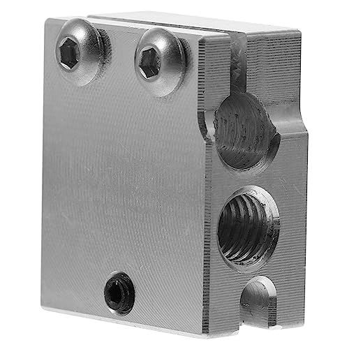ROMISBABA 1 Stück Heizung Aluminiumblock Teile Bauen Düse Hot-end-heizblock Heizblock Für 3d-drucker 3d Drucker Heizblock Silber von ROMISBABA