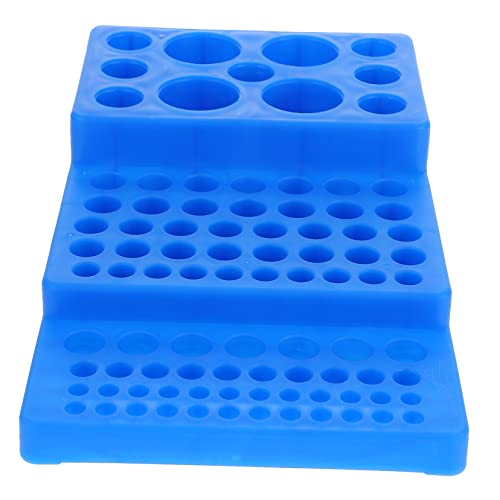 ROMISBABA 1 Stück Reagenzglasgestell chemie experimente zentrifugenröhrchen Chemieexperimente Phiole Laborrohrregale klein werkzeug Reagenzglashalter aus Kunststoff Laborrohrhalter pp Blue von ROMISBABA