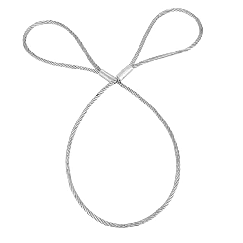 ROMISBABA 1 Stück Stahlseil Lanyard mit Ösen Flexibles Sicherheitskabel für Outdoor Anwendungen Leicht und Tragbar mit Vinylschutz für Kratzfestigkeit und ROMISBABA 1 Stück Stahlseil Lanyard mit Ösen Flexibles Sicherheitskabel für Outdoor Anwendungen Leicht und Tragbar mit Vinylschutz für Kratzfestigkeit und von ROMISBABA