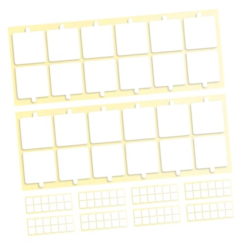 ROMISBABA 10 Blatt Transparente Doppelseitige Klebepads Stark Haftendes Akustikschaum Klebeband Ablösbar Geräuschdicht für Schallabsorber Wandbefestigung Büro und Tonstudio von ROMISBABA