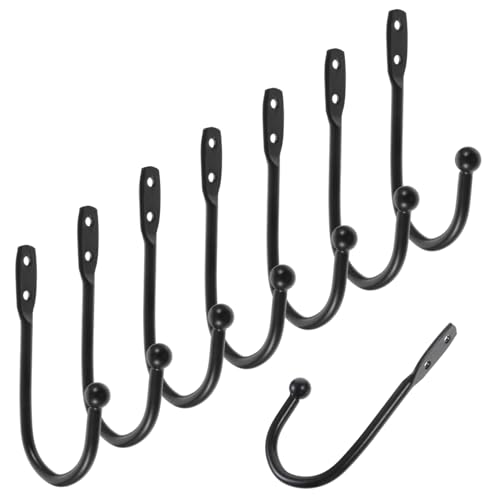 ROMISBABA 10 Stk Teiliges Wandhaken aus Metall mit Schrauben Robustes Einzelhaken Design Rostfrei Einfache Wandmontage zum Aufhängen von Mänteln Kleidung und Vorhängen im Innenbereich ROMISBABA 10 Stk Teiliges Wandhaken aus Metall mit Schrauben Robustes Einzelhaken Design Rostfrei Einfache Wandmontage zum Aufhängen von Mänteln Kleidung und Vorhängen im Innenbereich von ROMISBABA