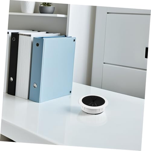 ROMISBABA 10 Stück Flexible Kabeldurchführung Schreibtisch Kabelöffnungsabdeckung Kunststoff Weiß Kabelmanagement für Büro Möbel Desktop Staubschutz von ROMISBABA