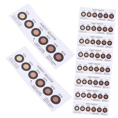 ROMISBABA 10 Stück Kleine Feuchtigkeitsanzeigekarten mit Smd technologie Farbwechsel von Blau zu Präzise Luftfeuchtigkeitsmessung Wiederverwendbare Indikator Karten für Pcb integration und von ROMISBABA