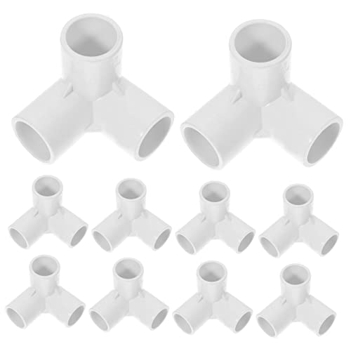 ROMISBABA 10 Stück PVC Verbindungsstück für Gewächshaus und Zelt Korrosionsbeständig und Langlebig für Möbel und DIY Projekte von ROMISBABA