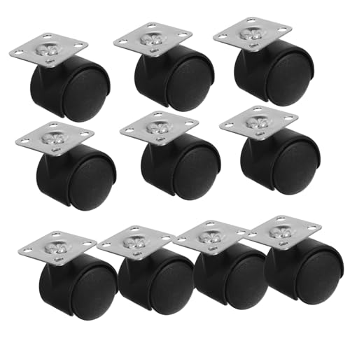 ROMISBABA 10 Stück Swivel Caster Wheels ohne Bremse Schwerlast Möbelrollen mit Plattenbefestigung Geräuscharm Einfach zu Montieren für Stühle Tische Schränke und Transportwagen ROMISBABA 10 Stück Swivel Caster Wheels ohne Bremse Schwerlast Möbelrollen mit Plattenbefestigung Geräuscharm Einfach zu Montieren für Stühle Tische Schränke und Transportwagen von ROMISBABA