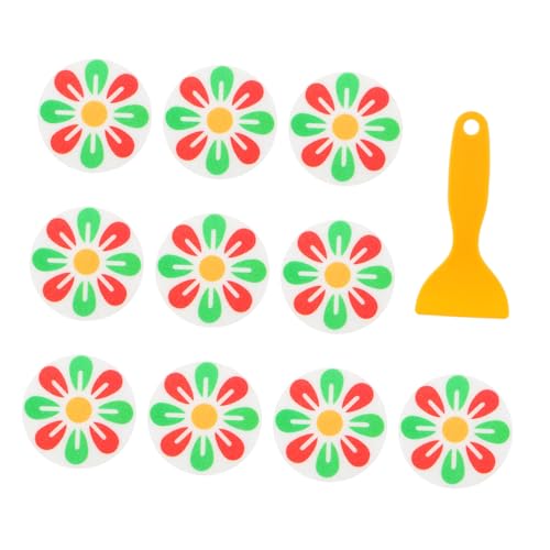 ROMISBABA 10 Stück Teiliges Anti rutsch Klebeband mit Schaber Selbstklebende Badewannen Aufkleber rutschfeste Streifen für Dusche Treppen und Glatte Oberflächen Wasserfest und von ROMISBABA