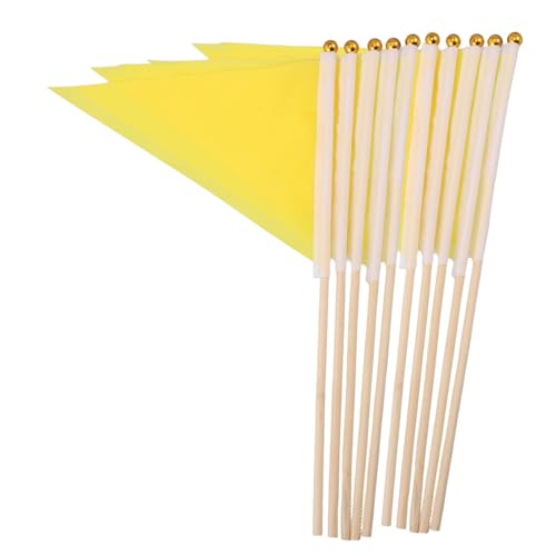 ROMISBABA 10 Stück Teiliges Dreieckige Blanko Gartenfahnen mit Robusten Bambusstangen Tragbare Markierungsflaggen für Wiederverwendbar und für Außenbereiche Wie Garten und Camping ROMISBABA 10 Stück Teiliges Dreieckige Blanko Gartenfahnen mit Robusten Bambusstangen Tragbare Markierungsflaggen für Wiederverwendbar und für Außenbereiche Wie Garten und Camping von ROMISBABA