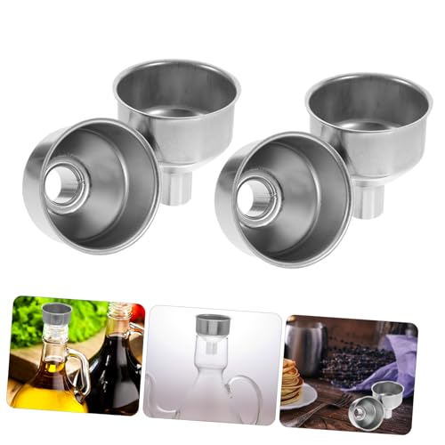 ROMISBABA 10 Stück Teiliges Edelstahl Mini Trichter Wiederverwendbar Rostfrei Glatte Oberfläche Einfülltrichter für Öl Flaschen Einmachgläser Praktisches Küchenzubehör für Haushalt und ROMISBABA 10 Stück Teiliges Edelstahl Mini Trichter Wiederverwendbar Rostfrei Glatte Oberfläche Einfülltrichter für Öl Flaschen Einmachgläser Praktisches Küchenzubehör für Haushalt und von ROMISBABA