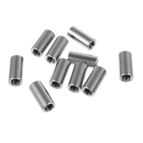 ROMISBABA 10 Stück Teiliges Edelstahl Rundmuttern Verlängerte Verbindungsmuttern Hochtemperaturbeständig Robuste Schraubverbindung für Bau Schiff Maschinen und Haushalt ROMISBABA 10 Stück Teiliges Edelstahl Rundmuttern Verlängerte Verbindungsmuttern Hochtemperaturbeständig Robuste Schraubverbindung für Bau Schiff Maschinen und Haushalt von ROMISBABA