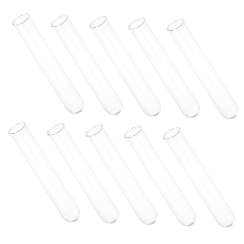 ROMISBABA 10 Stück Teiliges Glasröhrchen mit Klarem Transparentem Glas Vielseitig für Wissenschaftliche Experimente DIY Bastelarbeiten und Aufbewahrung von Flüssigkeiten oder ROMISBABA 10 Stück Teiliges Glasröhrchen mit Klarem Transparentem Glas Vielseitig für Wissenschaftliche Experimente DIY Bastelarbeiten und Aufbewahrung von Flüssigkeiten oder von ROMISBABA