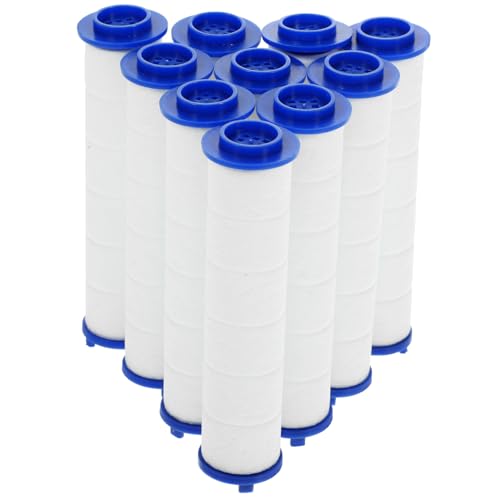 ROMISBABA 10 Stück Teiliges Pp baumwollfilter Duschkopf Dicke Sedimentfilterkartuschen Haushalts badwasserfilter Staub Sandfilter Kompatibel mit Standard duschköpfen Einfach zu Reinigen und von ROMISBABA