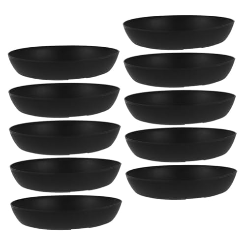 ROMISBABA 10 Stück Teiliges Runde Pflanzuntersetzer aus Robustem Kunststoff Wasserauffangend Vielseitig für Blumentöpfe und Sukkulenten für Innen und Außenbereich Einfach zu Verschieben und von ROMISBABA