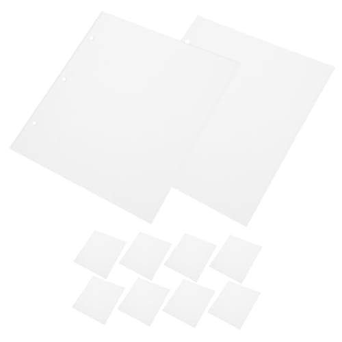 ROMISBABA 10 Stück Teiliges Selbstklebende Nachfüllseiten für Fotoalben Wiederverwendbare Transparente Fotoeinlagen zur Sicheren Aufbewahrung Kleiner Bilder von ROMISBABA