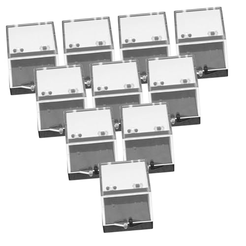 ROMISBABA 10 Stück Teiliges Transparentes Mini mineralsteine aufbewahrungsbox Quadratische Kunststoff displaybox Portable Kristallsammlung mit Klarem Sichtfenster Staubdichte Vitrine für ROMISBABA 10 Stück Teiliges Transparentes Mini mineralsteine aufbewahrungsbox Quadratische Kunststoff displaybox Portable Kristallsammlung mit Klarem Sichtfenster Staubdichte Vitrine für von ROMISBABA