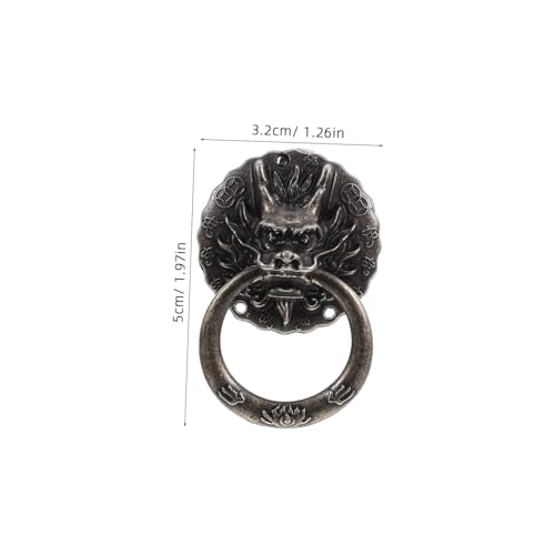 ROMISBABA 10 Stück Teiliges Vintage Dragon Head Möbelgriffe aus Zinklegierung Kleine Schrank und Küchenschrankgriffe mit Antikem Design Einfache Montage für Kommoden von ROMISBABA