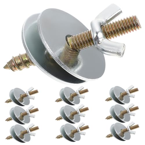 ROMISBABA 10 Stück Teiliges Vogelkäfig Schrauben mit Unterlegscheiben Doppelseitige Gewindeschrauben aus Robustem für Stabile Sitzstangenbefestigung bei Papageien Wellensittichen und ROMISBABA 10 Stück Teiliges Vogelkäfig Schrauben mit Unterlegscheiben Doppelseitige Gewindeschrauben aus Robustem für Stabile Sitzstangenbefestigung bei Papageien Wellensittichen und von ROMISBABA