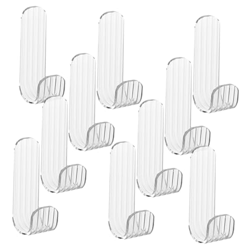 ROMISBABA 10 Stück Transparente Selbstklebende Wandhaken mit Haftkraft Multipurpose Aufhänger für Handtücher Schlüssel Küchenutensilien Platzsparend und Einfach zu Montieren ROMISBABA 10 Stück Transparente Selbstklebende Wandhaken mit Haftkraft Multipurpose Aufhänger für Handtücher Schlüssel Küchenutensilien Platzsparend und Einfach zu Montieren von ROMISBABA