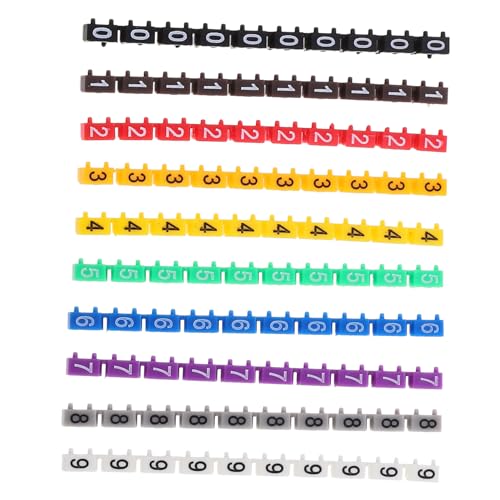 ROMISBABA 100 Stück Bunte Kabelmarker Kabelkennzeichnung Rohre für Mm² bis Kabeldurchmesser Wiederverwendbar Robust und Farbcodiert zur Kabelidentifikation ROMISBABA 100 Stück Bunte Kabelmarker Kabelkennzeichnung Rohre für Mm² bis Kabeldurchmesser Wiederverwendbar Robust und Farbcodiert zur Kabelidentifikation von ROMISBABA