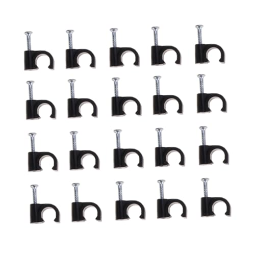 ROMISBABA 100 Stück Kabelschellen Kunststoff Kabelclips Drahtklemme Kabelbefestigung Organizer Schwarz für Telefonleitungen Powercords Wandmontage Büro Haushalt ROMISBABA 100 Stück Kabelschellen Kunststoff Kabelclips Drahtklemme Kabelbefestigung Organizer Schwarz für Telefonleitungen Powercords Wandmontage Büro Haushalt von ROMISBABA