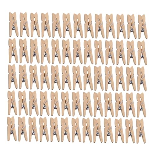 ROMISBABA 100 Stück Mini Holzklammern Natürliche Holz Photo Clips Niedliche Memo und Kartenhalter zum Basteln Dekorieren von Pinnwand und Fotos ROMISBABA 100 Stück Mini Holzklammern Natürliche Holz Photo Clips Niedliche Memo und Kartenhalter zum Basteln Dekorieren von Pinnwand und Fotos von ROMISBABA