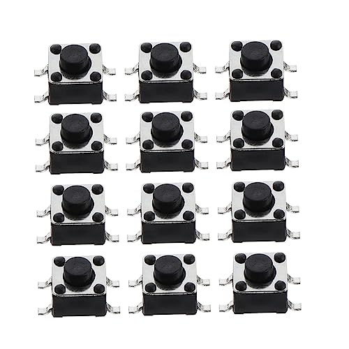 ROMISBABA 100 Stück Momentary Push Button Druckknöpfe für Elektronikprojekte Hochpräzise Schalter mit Solider Einfache Installation und Bedienung für Vielseitige Anwendungen ROMISBABA 100 Stück Momentary Push Button Druckknöpfe für Elektronikprojekte Hochpräzise Schalter mit Solider Einfache Installation und Bedienung für Vielseitige Anwendungen von ROMISBABA