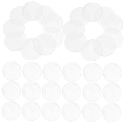 ROMISBABA 100 Stück Natürliche Runde Muschelscheiben mit Doppelbohrung DIY Bastelmaterial für Windspiele Ohrringe Weihnachtsbaumschmuck und Dekoration ROMISBABA 100 Stück Natürliche Runde Muschelscheiben mit Doppelbohrung DIY Bastelmaterial für Windspiele Ohrringe Weihnachtsbaumschmuck und Dekoration von ROMISBABA