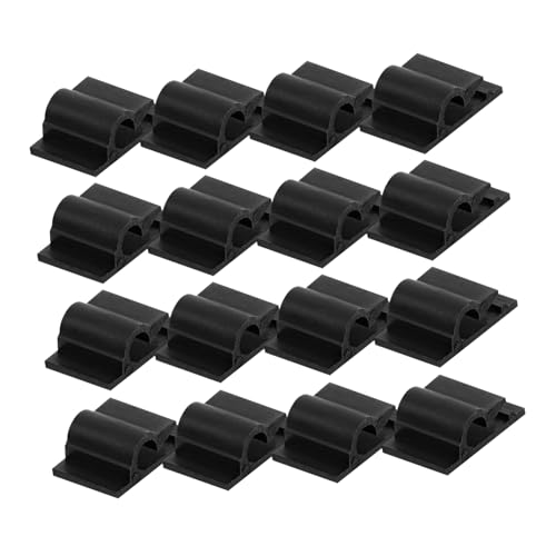 ROMISBABA 100 Stück Selbstklebende Kabelclips Schwarz Stabile Kabelhalter für USB Audio Ladekabel Effektives Kabelmanagement für Büro Zuhause und Schreibtisch Einfache Kabelführung ROMISBABA 100 Stück Selbstklebende Kabelclips Schwarz Stabile Kabelhalter für USB Audio Ladekabel Effektives Kabelmanagement für Büro Zuhause und Schreibtisch Einfache Kabelführung von ROMISBABA