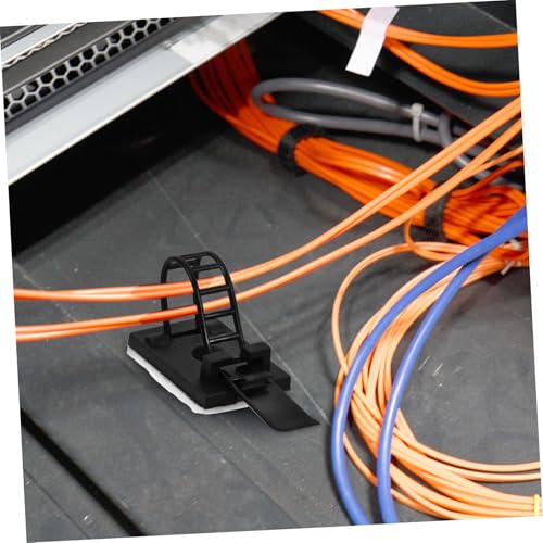 ROMISBABA 100 Stück Wiederverwendbare Kabelbinder aus Flexiblem Nylon Verstellbare Kabelmanagement bänder für Schreibtisch Büro und Langlebige Kabelorganizer Einfache Handhabung von ROMISBABA