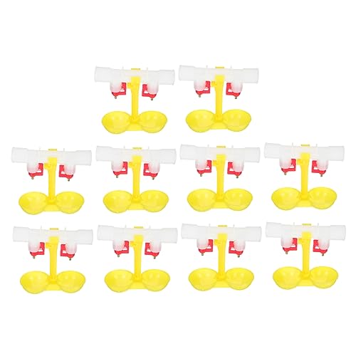 ROMISBABA 10Stücke Teiliges Doppelhängesystem für Geflügeltränke Wasserspender mit Kugelhahn für Hühner und Geflügel Einfache Installation und Wassersparende ROMISBABA 10Stücke Teiliges Doppelhängesystem für Geflügeltränke Wasserspender mit Kugelhahn für Hühner und Geflügel Einfache Installation und Wassersparende von ROMISBABA