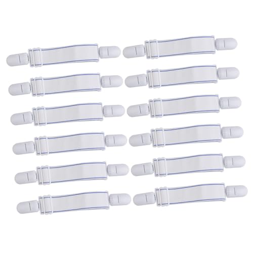 ROMISBABA 12 Stück Bettlaken Clips mit Breiten Elastischen Bändern Feste Halter für Spannbettlaken Decken Matratzenauflagen und Zusätzliche rutschfeste Befestigung für Ordentliche und ROMISBABA 12 Stück Bettlaken Clips mit Breiten Elastischen Bändern Feste Halter für Spannbettlaken Decken Matratzenauflagen und Zusätzliche rutschfeste Befestigung für Ordentliche und von ROMISBABA
