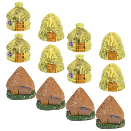 ROMISBABA 12 Stück Miniatur Gartenhaus Ornamente Resin Dorfhaus Figuren für Mikrolandschaft und Pflanztopf Dekoration Wetterfest und Langlebig für Miniaturgärten und Partys ROMISBABA 12 Stück Miniatur Gartenhaus Ornamente Resin Dorfhaus Figuren für Mikrolandschaft und Pflanztopf Dekoration Wetterfest und Langlebig für Miniaturgärten und Partys von ROMISBABA