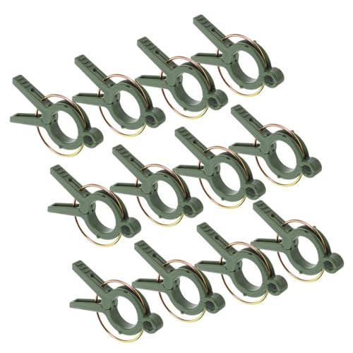 ROMISBABA 12 Stück Pflanzenclips für Kletterpflanzen Flexible und Stabile Stützklammern aus Kunststoff für Tomaten Weinreben und Gemüse Einfach zu Befestigen für Garten und Topfpflanzen von ROMISBABA