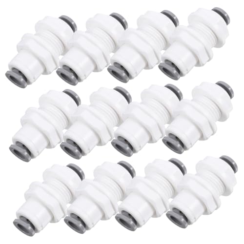 ROMISBABA 12 Stück Teiliges Fitting Schnellkupplung Rohrverbinder für Umkehrosmose Wasseranlage Push To Connect Design Einfache Montage Vielseitig Einsetzbar für Ro Systeme Langlebig und ROMISBABA 12 Stück Teiliges Fitting Schnellkupplung Rohrverbinder für Umkehrosmose Wasseranlage Push To Connect Design Einfache Montage Vielseitig Einsetzbar für Ro Systeme Langlebig und von ROMISBABA