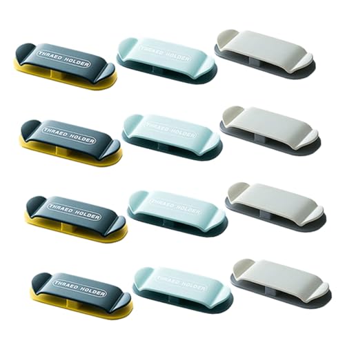 ROMISBABA 12 Stück Teiliges Selbstklebendes Kabelhalter Kabelorganizer mit Starkem Kleber Kabelführende Haken für Ladekabel und Verlängerungskabel für Büro Schlafzimmer und Zuhause ROMISBABA 12 Stück Teiliges Selbstklebendes Kabelhalter Kabelorganizer mit Starkem Kleber Kabelführende Haken für Ladekabel und Verlängerungskabel für Büro Schlafzimmer und Zuhause von ROMISBABA
