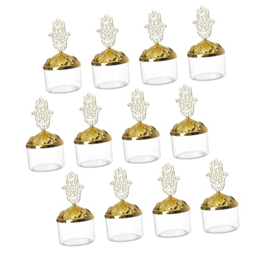ROMISBABA 12 Stück Teiliges Transparente Candy Box mit Deckel Goldfarbene Weihnachtliche Süßigkeitenbox für Shower Hochzeit Festliche Geschenkverpackung Leichte Aufbewahrungsbox für Snacks ROMISBABA 12 Stück Teiliges Transparente Candy Box mit Deckel Goldfarbene Weihnachtliche Süßigkeitenbox für Shower Hochzeit Festliche Geschenkverpackung Leichte Aufbewahrungsbox für Snacks von ROMISBABA