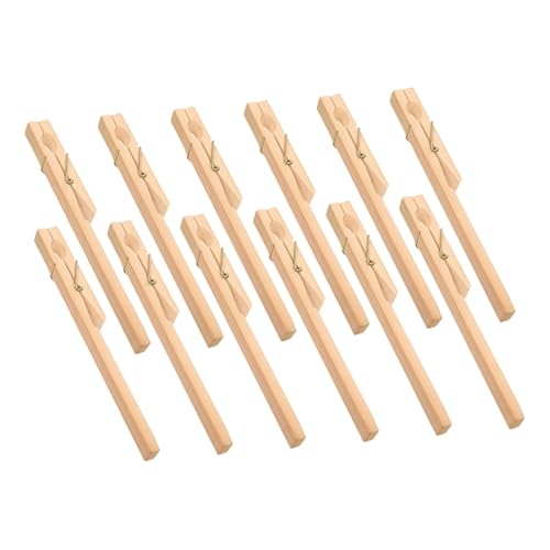 ROMISBABA 12 Stück Teiliges aus Holz Testrohrklemmen Langlebige Fixierklemmen für Sicherer Halt für Experimente und Versuchsreihen ROMISBABA 12 Stück Teiliges aus Holz Testrohrklemmen Langlebige Fixierklemmen für Sicherer Halt für Experimente und Versuchsreihen von ROMISBABA