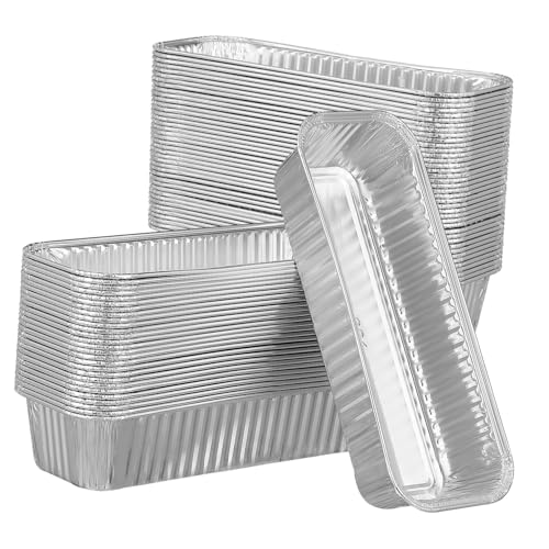 ROMISBABA 125 Stück Teiliges Rechteckiges Aluminium folienbackblech Hitzebeständig Große Kapazität Gleichmäßige Wärmeverteilung für Grillen Backen Kochen und Buffet für Familienfeiern und ROMISBABA 125 Stück Teiliges Rechteckiges Aluminium folienbackblech Hitzebeständig Große Kapazität Gleichmäßige Wärmeverteilung für Grillen Backen Kochen und Buffet für Familienfeiern und von ROMISBABA