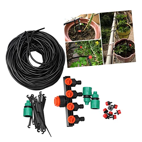 ROMISBABA 156 Stück DIY Micro Tropfbewässerungssystem Teiliges Set mit Schlauch Einstellbaren Tropfköpfen für Pflanzen Automatisches Bewässern für Garten und Gewächshaus von ROMISBABA