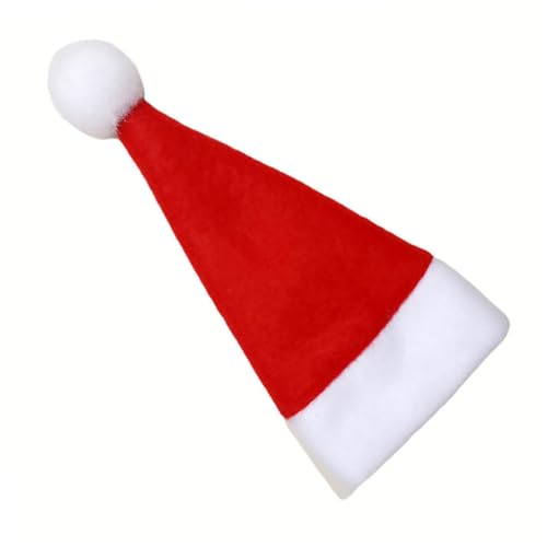 ROMISBABA 16 Stück Teiliges Weihnachts Tischdeko mit Besteck und Flaschenhüllen Wiederverwendbare Kreative Schneidgabel und Flaschenabdeckungen im Lustigen Weihnachtsmützen Design Langlebig von ROMISBABA