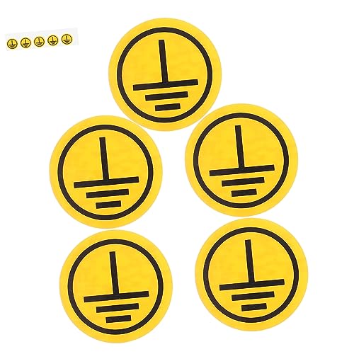 ROMISBABA 1Blatt Erdungswarnaufkleber Aufkleber für Elektrische Geräte Schützendes Bodensymbol Label Selbstklebend Einfach Anzubringen für Verschiedene Oberflächen ROMISBABA 1Blatt Erdungswarnaufkleber Aufkleber für Elektrische Geräte Schützendes Bodensymbol Label Selbstklebend Einfach Anzubringen für Verschiedene Oberflächen von ROMISBABA