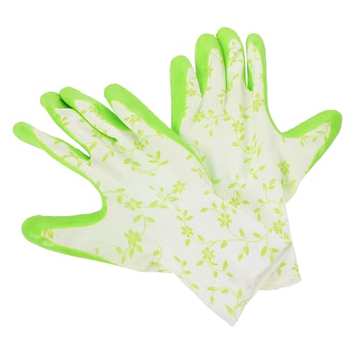 ROMISBABA 1Paar Atmungsaktive Gartenhandschuhe Rutschfest und Dornensicher Strapazierfähige und Bequeme Passform für Gartenarbeit und Hofpflege Weiße und Grüne Muster ROMISBABA 1Paar Atmungsaktive Gartenhandschuhe Rutschfest und Dornensicher Strapazierfähige und Bequeme Passform für Gartenarbeit und Hofpflege Weiße und Grüne Muster von ROMISBABA