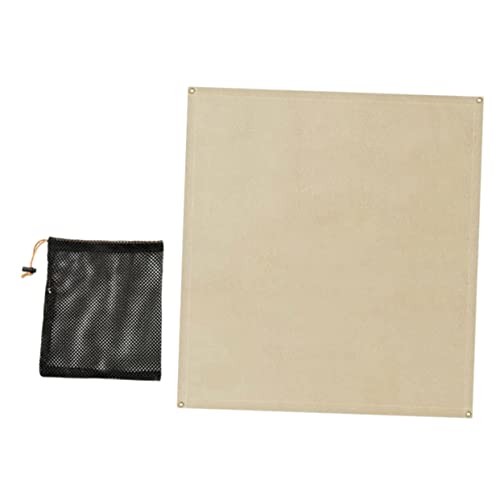 ROMISBABA 1Satz Feuerfeste Matte für Outdoor Aktivitäten Feuerresistente Unterlage zum Camping Grillen für Terrassenpartys Verstärkte Ecken mit Kupferaugen von ROMISBABA